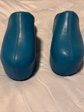 Simon Miller Bubble Clogs in Blue Vegan Leather Size 8.5 (EU40)